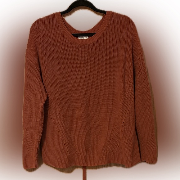Rust Orange Knit Sweater - Picture 3 of 3